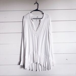 Free People White Tunic Size S